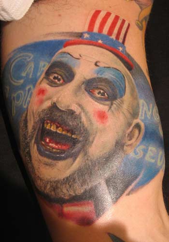 Tattoos - Captain Spaulding from the movie House of 1000 corpses - 29172